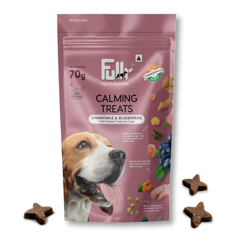 Fullr Calming Cold Pressed Dog Treats, 70g (Pack of 1)