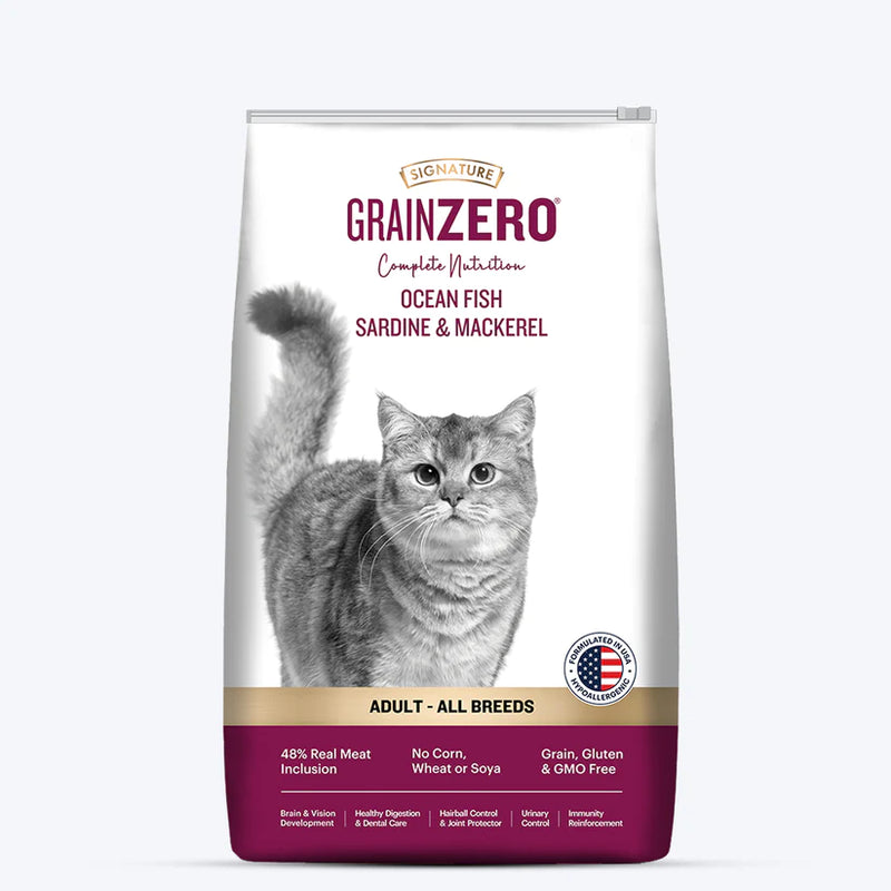 Signature Grain Zero All Breed Adult Dry Cat Food