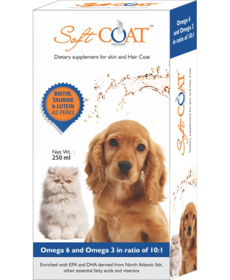 Vetina Soft Coat Syrup for Dog and Cats, 250 ml