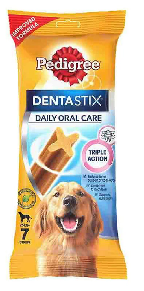 Pedigree Dentastix Oral Care for Adult Large Breed of 25 kg+ Dog Treats, 270 g