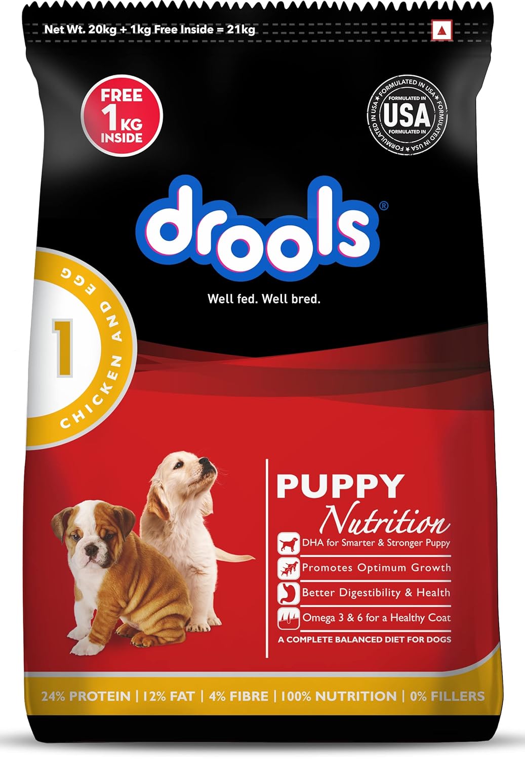 DHA enriched puppy food for brain development
