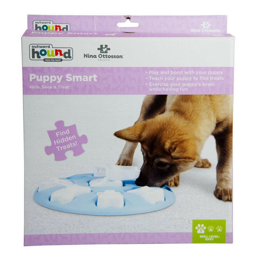 Outward Hound Puppy Smart Interactive Puzzle Toy – Blue, 1 Unit.