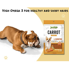 Healthy carrot dog treat
