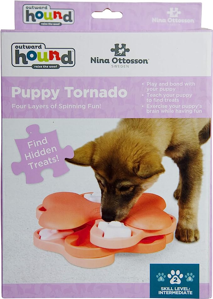 Outward Hound Nina Ottosson Puppy Tornado Interactive Treat Puzzle Dog Toy