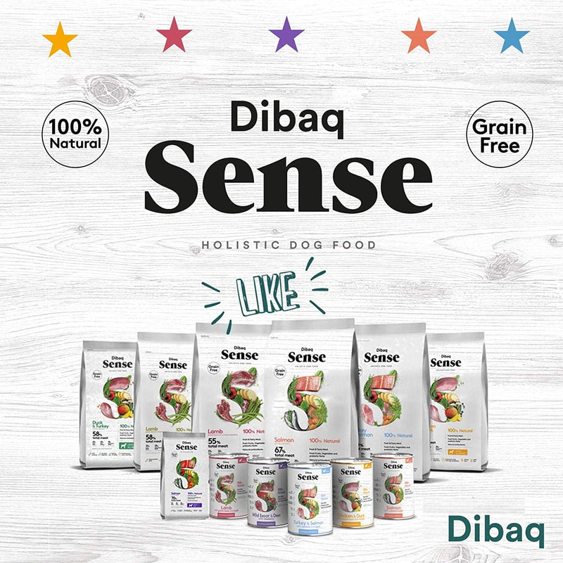 Dibaq Sense Puppy Dog Food Grain Free Turkey & Salmon for All Breed