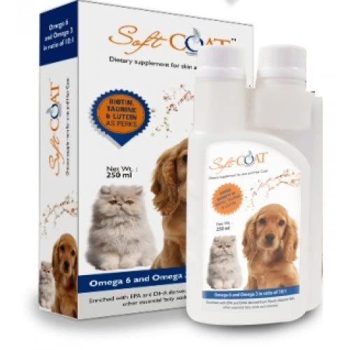 Vetina Soft Coat Syrup for Dog and Cats, 250 ml