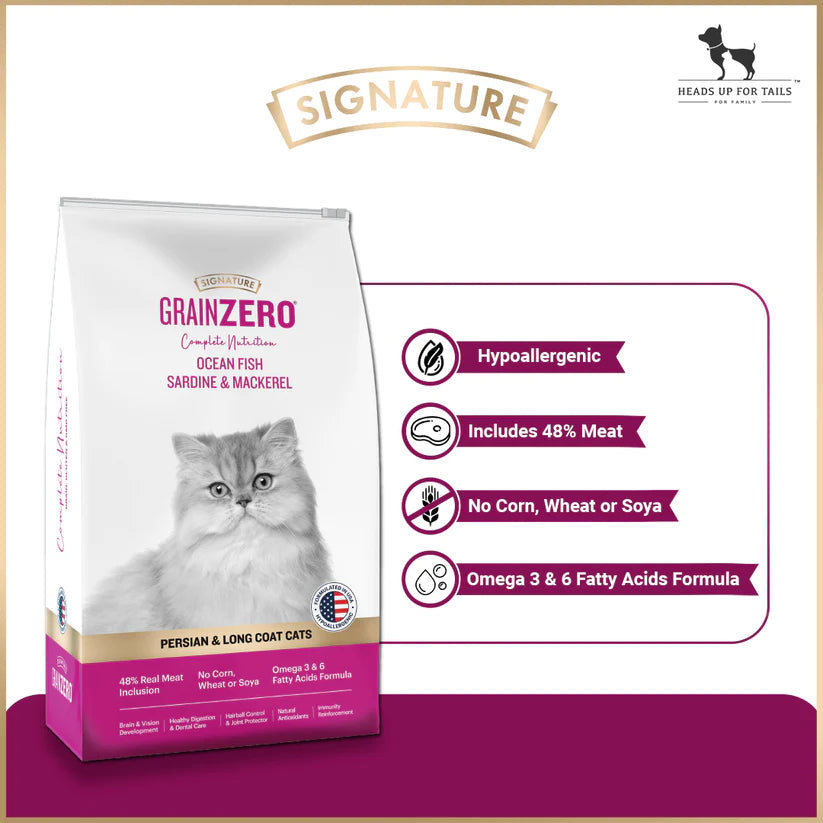 Omega-3 Persian Cat Food for Shiny Coat
