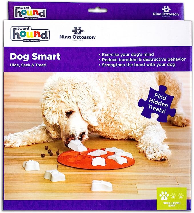 Outward Hound Nina Ottosson Dog Smart Orange Interactive Treat Puzzle Dog Toy