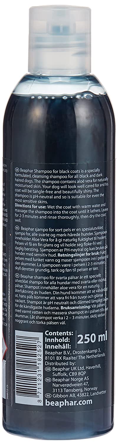 Beaphar Black Coat Dog Shampoo, 250 ml