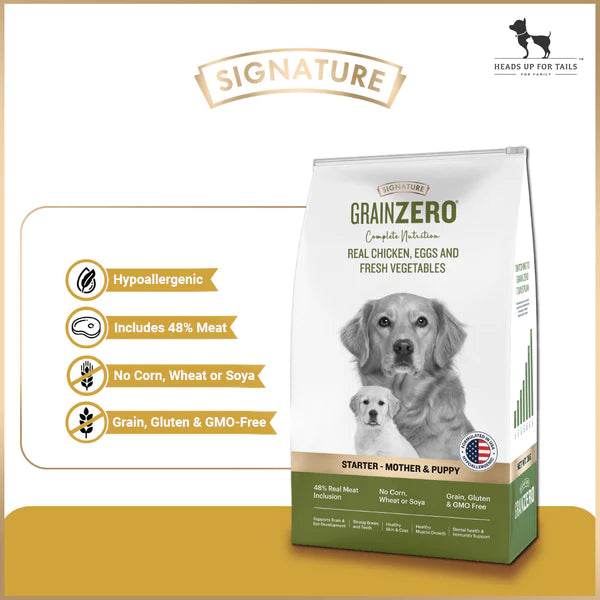 Signature Grain Zero Starter Dog Food For Mother & Puppy