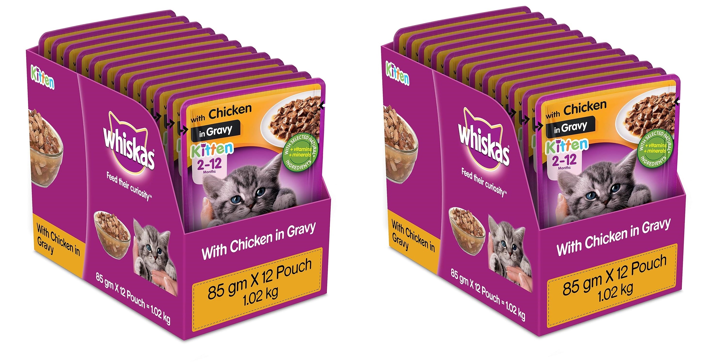 Whiskas 2-12 month kitten food
