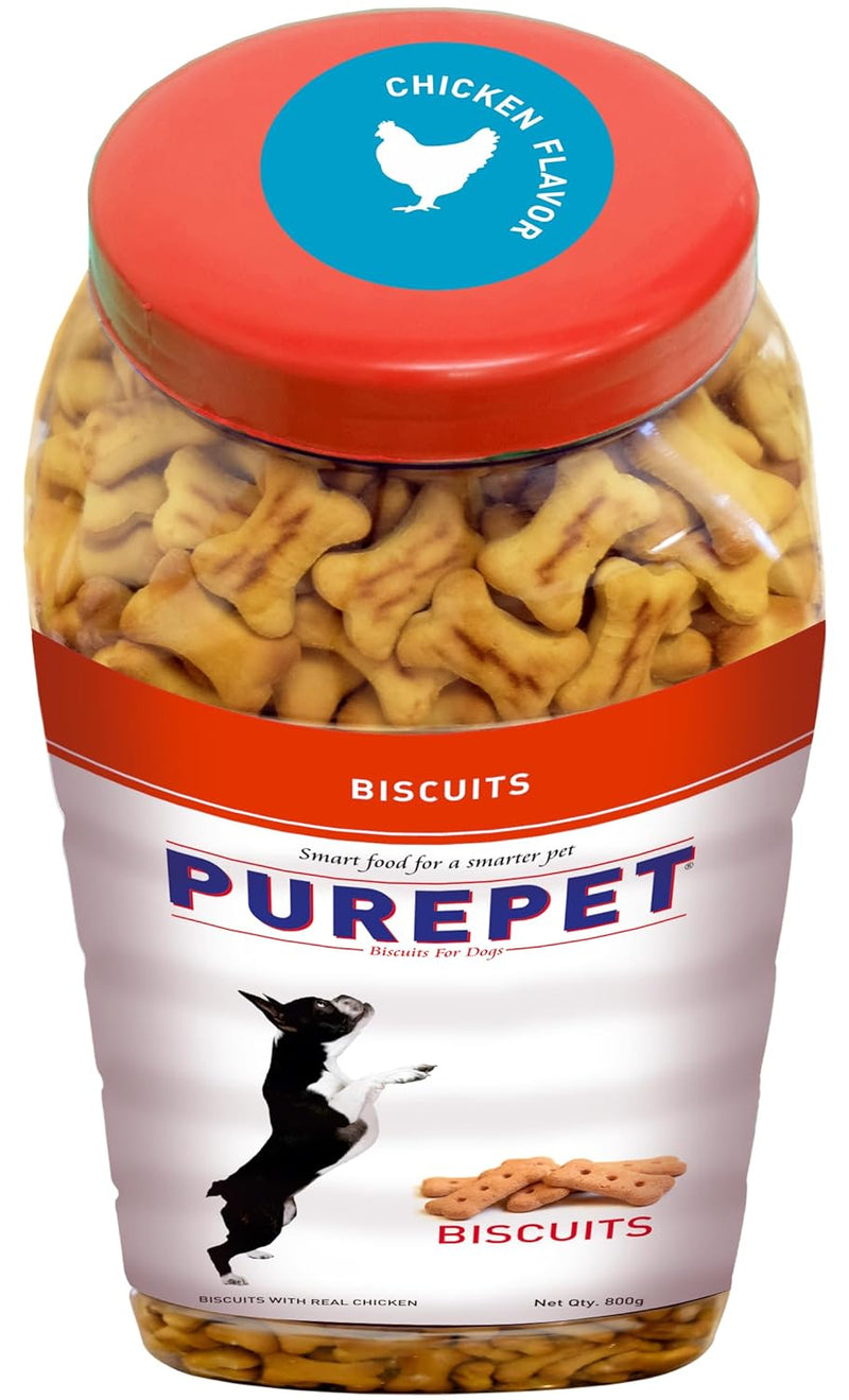 PUREPET Dog Biscuit Treats Real Chicken Flavour for All Life Stages