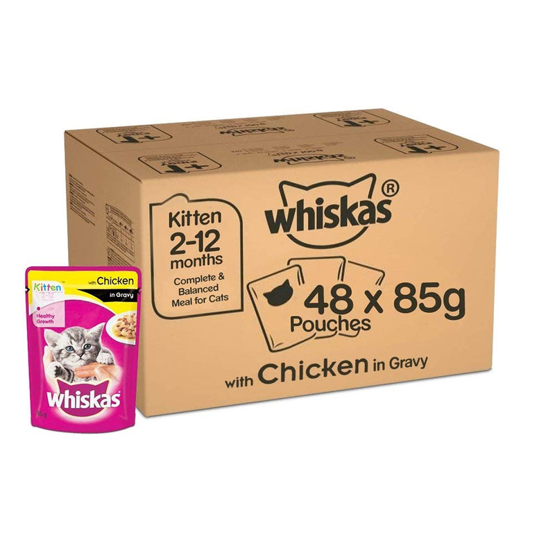 Whiskas Kitten Wet Cat Food Chicken in Gravy