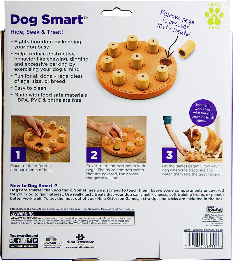 Outward Hound Nina Ottosson Dog Smart Orange Composite Interactive Treat Puzzle Dog Toy