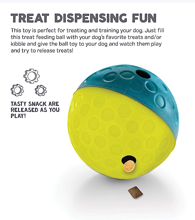 Outward Hound Nina Ottosson Treat Tumble Blue Interactive Treat-Dispensing Puzzle Dog Toy, Small