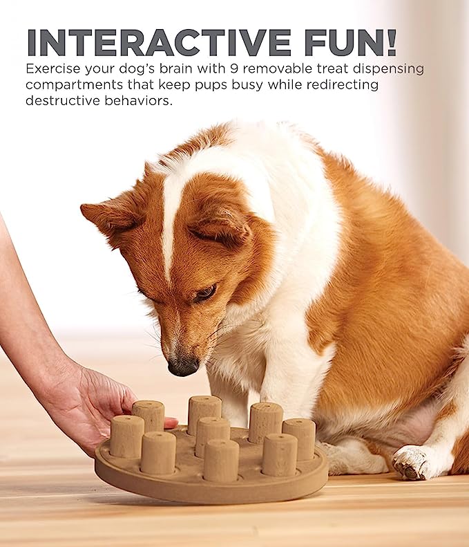 Outward Hound Nina Ottosson Dog Smart Tan Composite Interactive Treat Puzzle Dog Toy