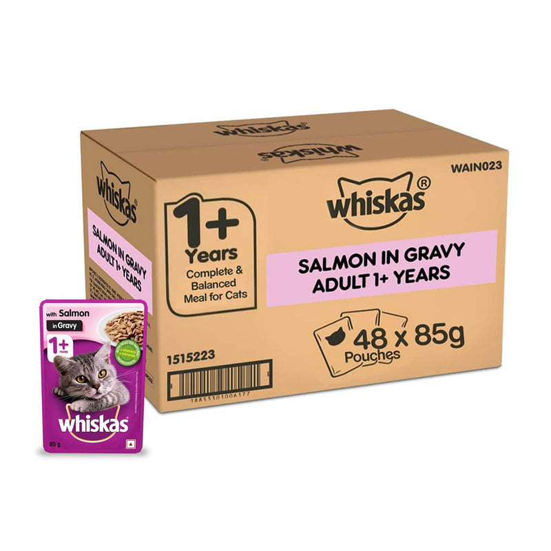 Whiskas Adult Wet Cat Food Salmon in Gravy