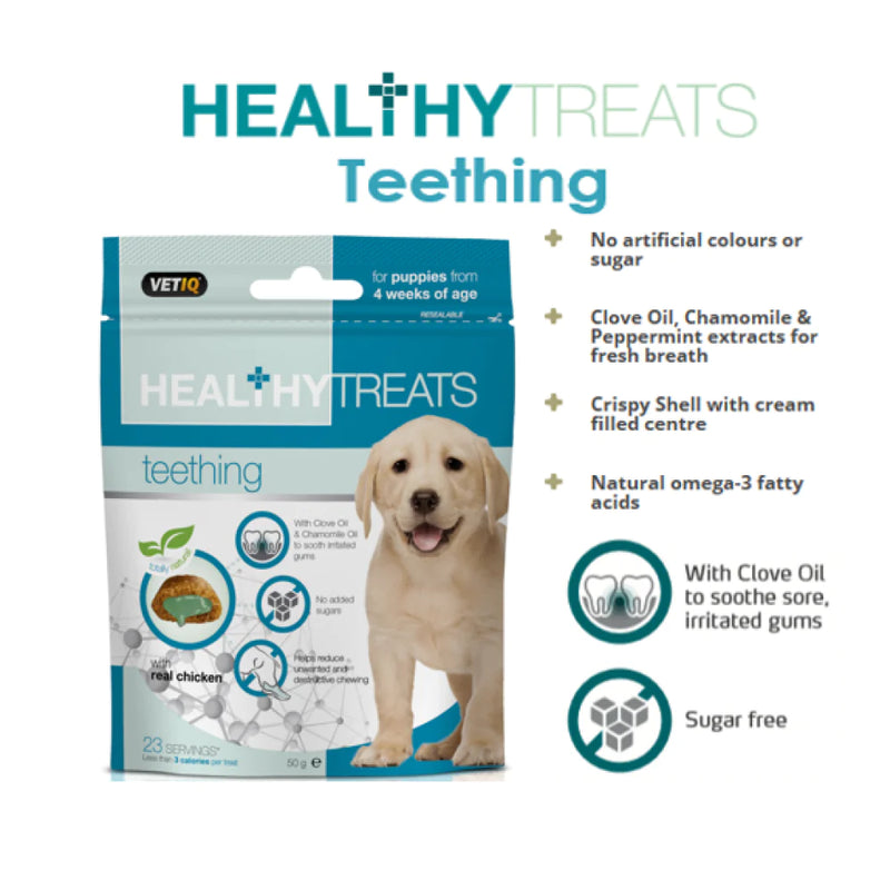 Mark and Chappell Healthy Teething Puppy Treats 50g(Pack of 1)