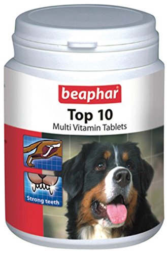 Beaphar Top-10 Multi-Vitamin Supplement for Dogs, 160 Tablets