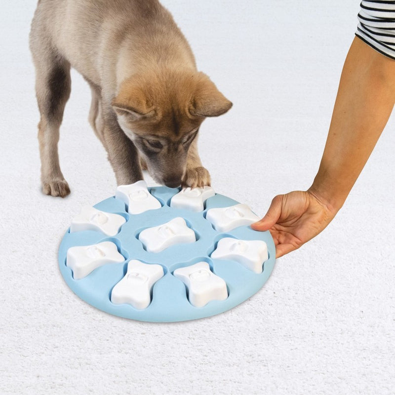 Outward Hound Puppy Smart Interactive Treat Puzzle Dog Toy, Blue, 1 Unit