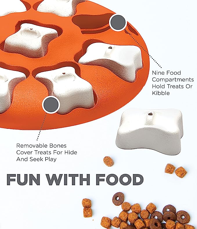 Outward Hound Nina Ottosson Dog Smart Orange Interactive Treat Puzzle Dog Toy