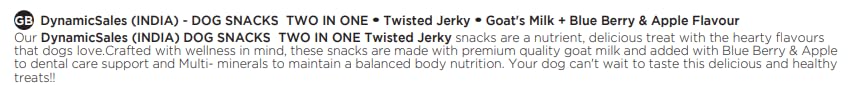 Grain-free twisted jerky for dogs
