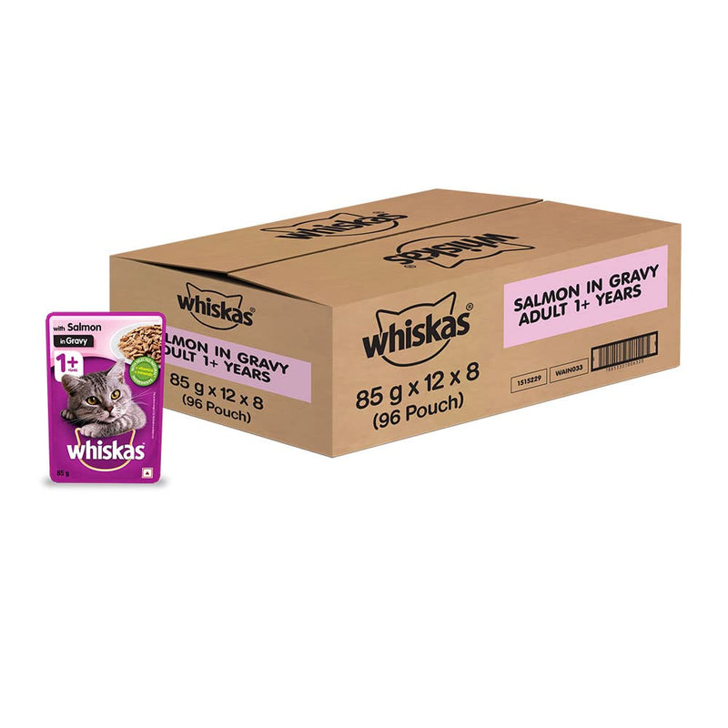 Whiskas Adult Wet Cat Food Salmon in Gravy