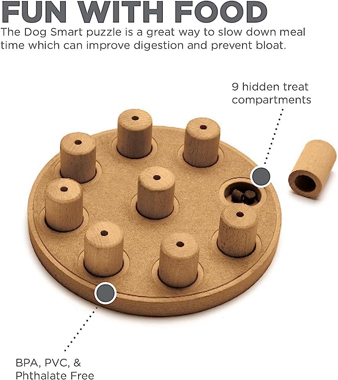 Outward Hound Nina Ottosson Dog Smart Tan Composite Interactive Treat Puzzle Dog Toy