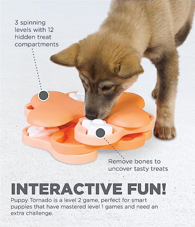 Outward Hound Nina Ottosson Puppy Tornado Interactive Treat Puzzle Dog Toy