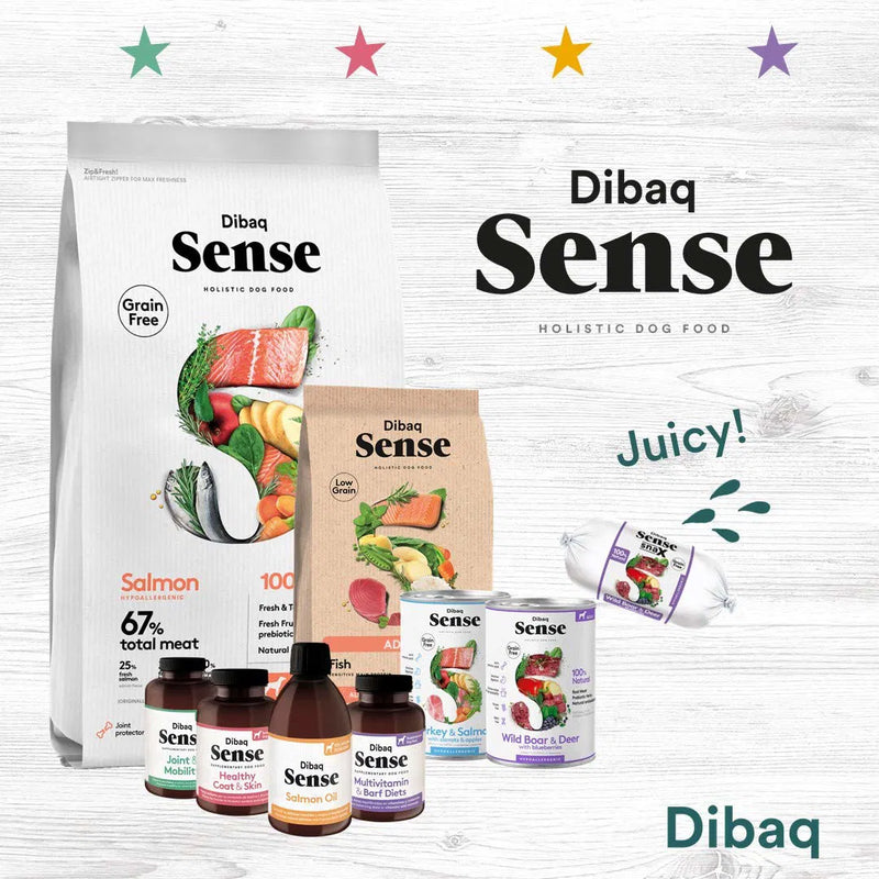 Dibaq Sense Puppy Dog Food Grain Free Turkey & Salmon for All Breed