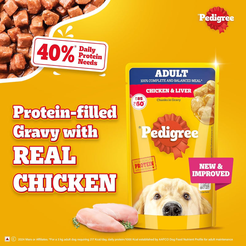 Tasty Pedigree wet food for dogs