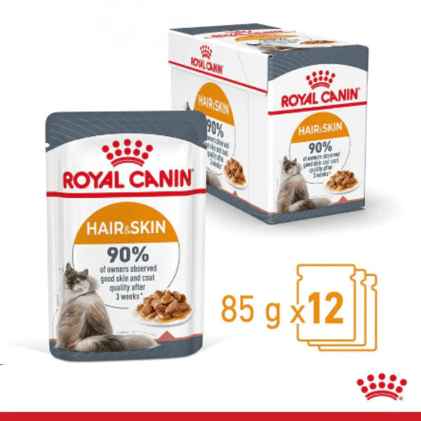 Royal Canin Hair And Skin Care Wet Cat Food Gravy,