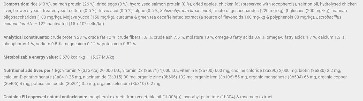 Ingredients for gastro diets.