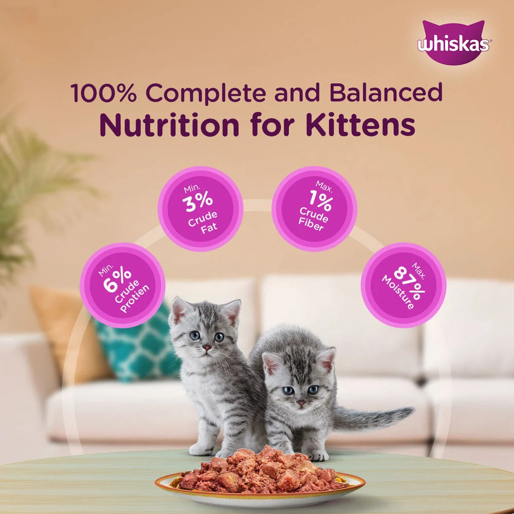 Complete Nutrition for Kittens Whiskas Wet Food
