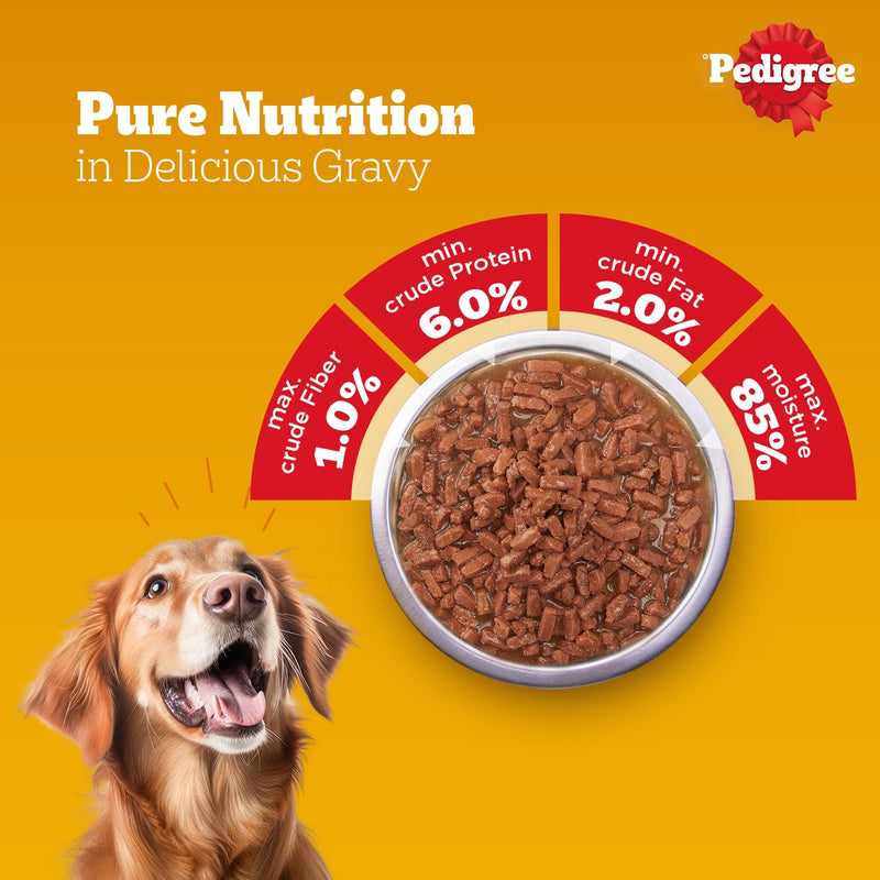 Wet dog food with high-quality protein