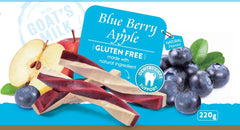 Twisted jerky dog treat blueberry apple
