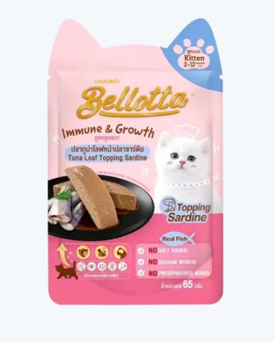 Bellotta Tuna Loaf with Sardine Kitten Food
