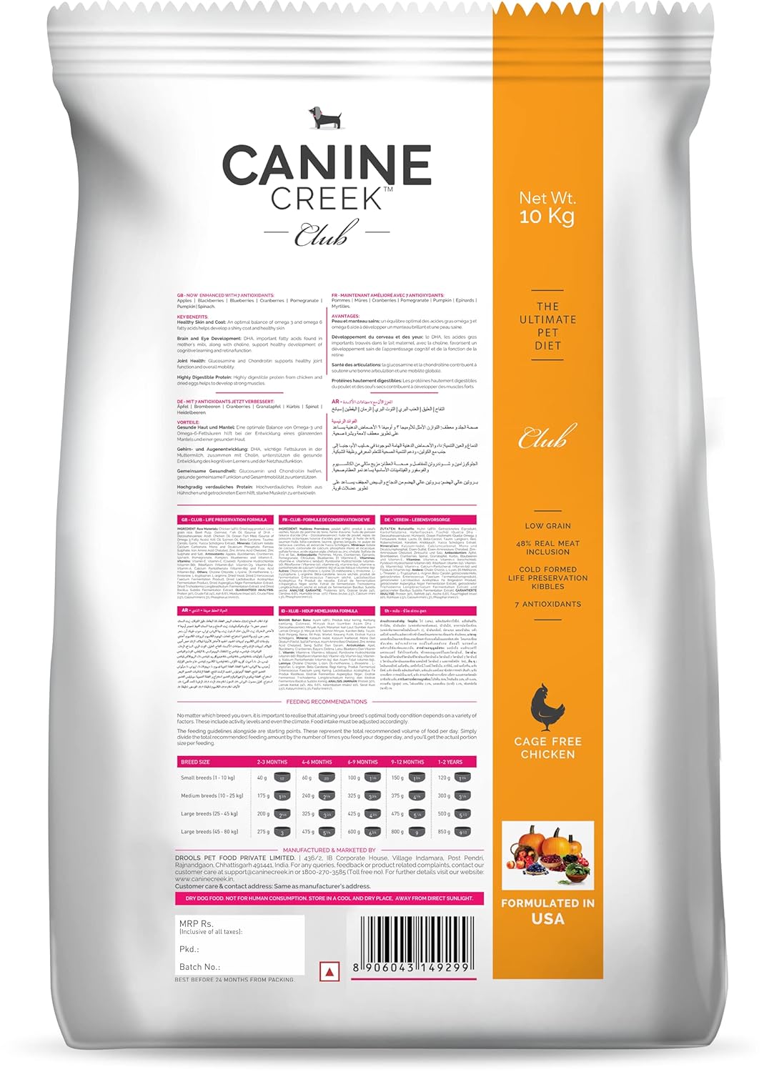 High-quality protein dog food for muscle growth
