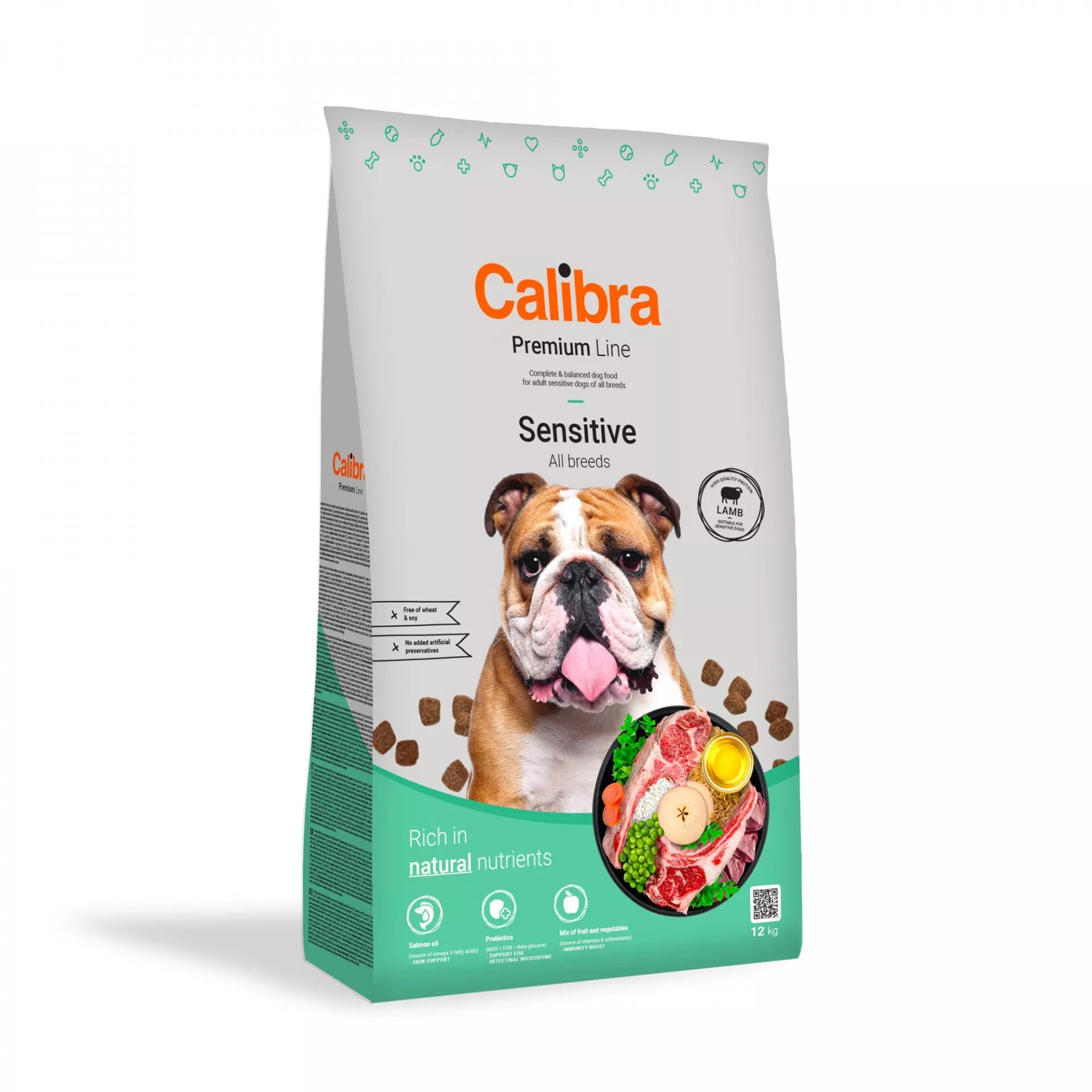 Bag of Calibra Sensitive Dog Food.