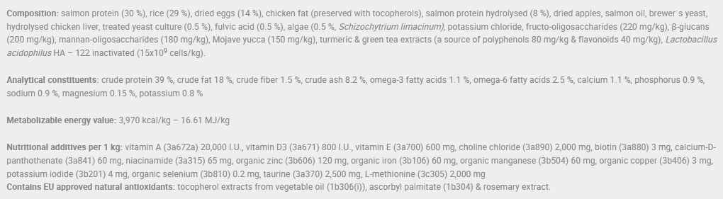 Gastrointestinal cat food for sensitive stomachs.