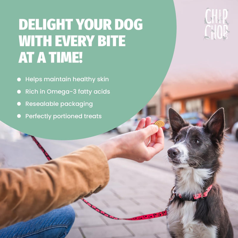 Chip Chops dog treats with chicken and fish for daily snacking
