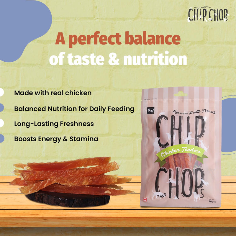 Chip Chops Chicken Tenders for training and rewards
