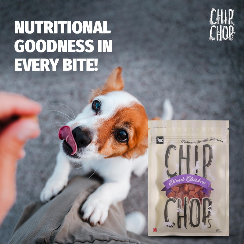 Tasty and healthy dog treats with real chicken
