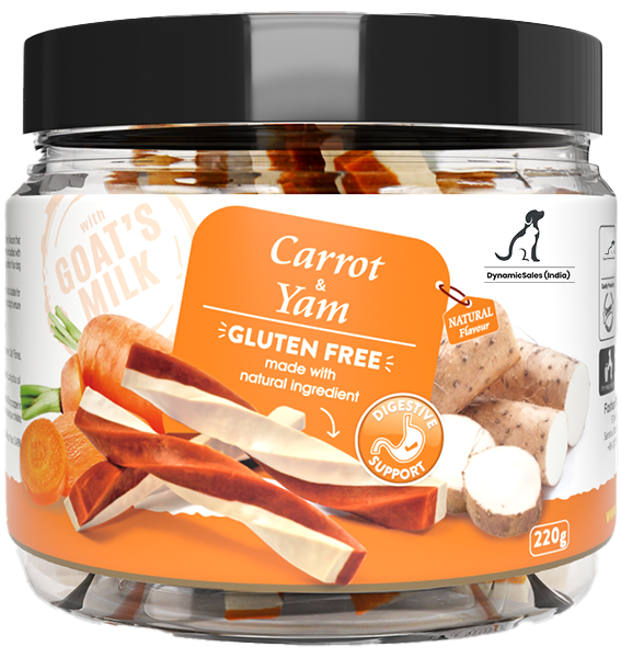 Dog training treats with carrot flavour
