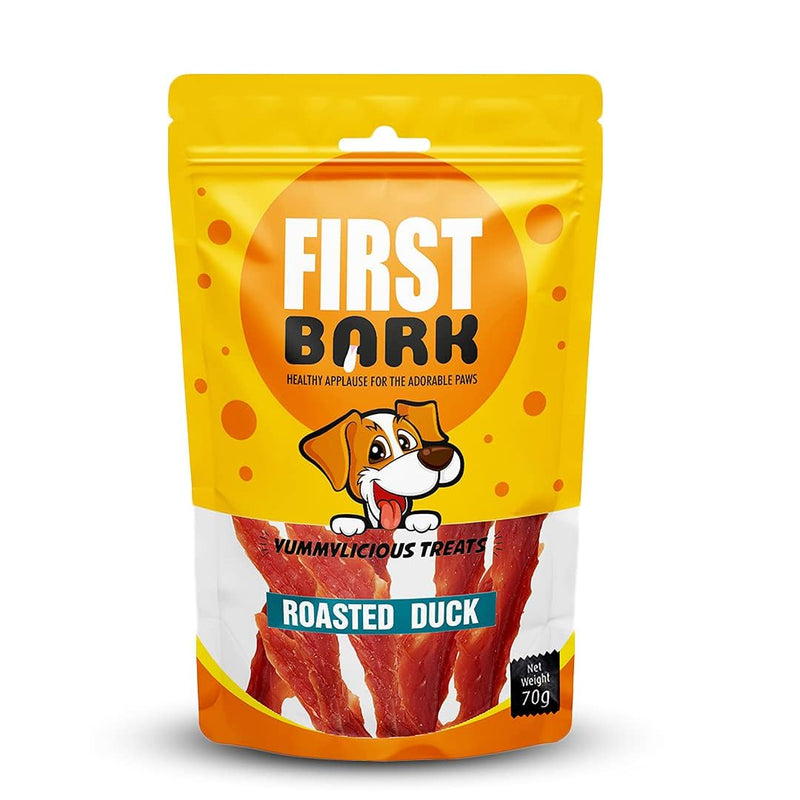 First Bark Soft Roasted Duck Dog Treats 70g