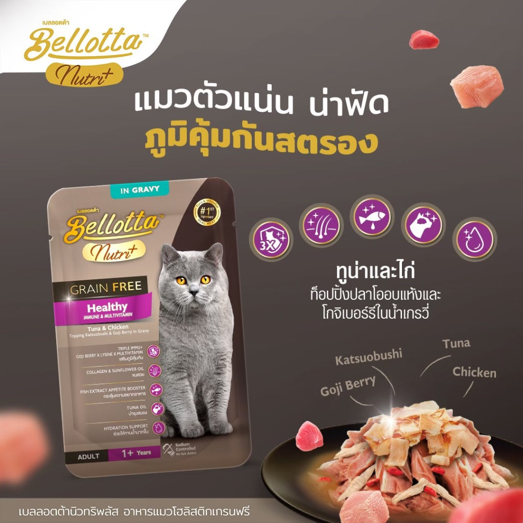 Healthy tuna chicken jelly for cats
