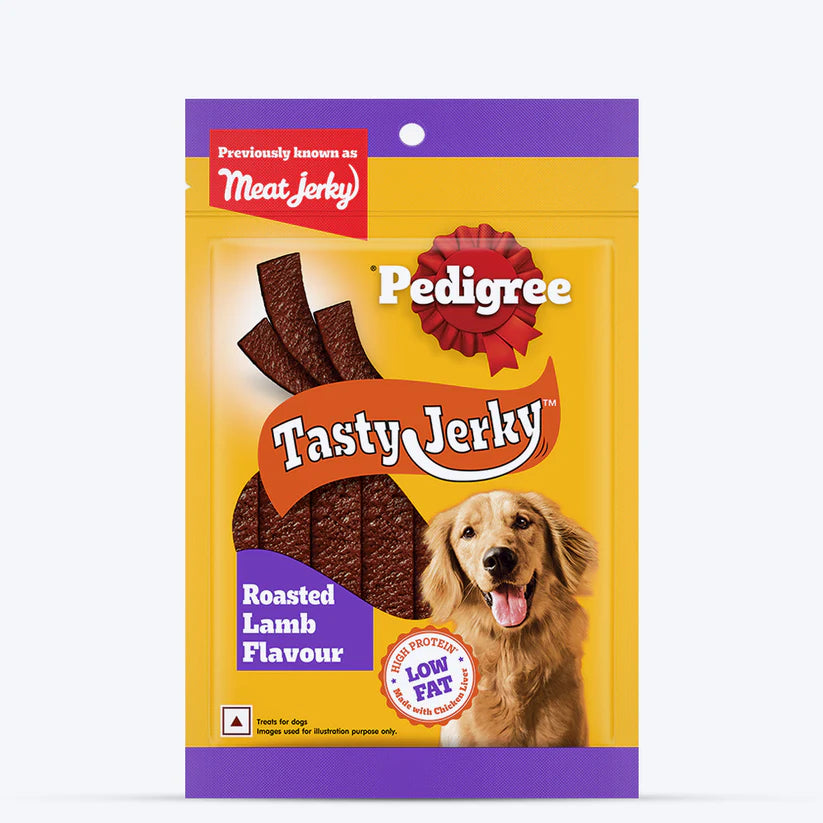 Pedigree roasted lamb jerky dog treat 70 g pack
