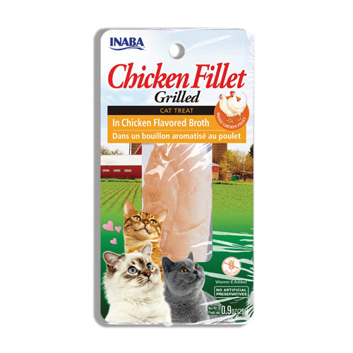 INABA Churu Chicken Fillet Chicken In Chicken Broth Cat Treats USA552A, 25 g (Pack of 1)