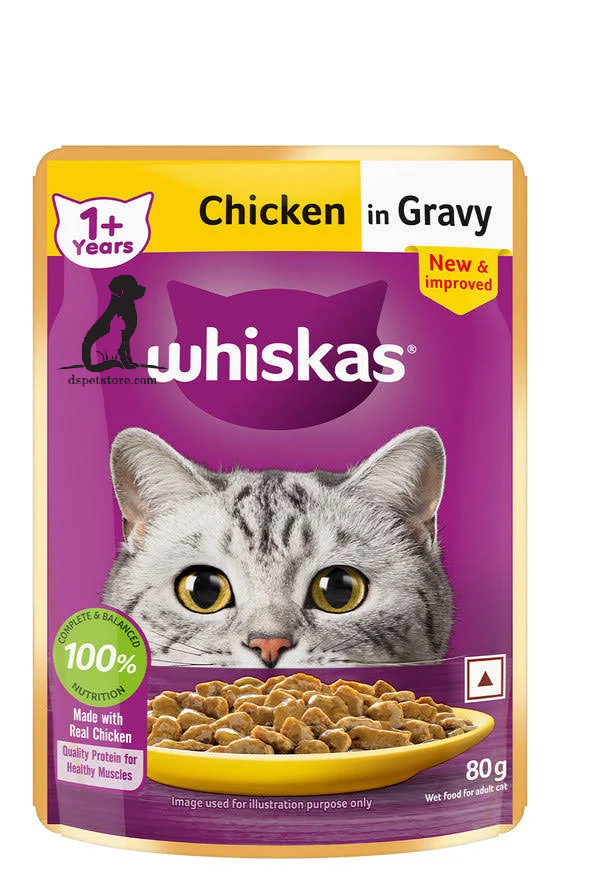 Whiskas Adult Wet Cat Food Chicken in Gravy