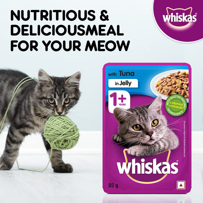 Whiskas Adult Wet Cat Food Tuna in Jelly